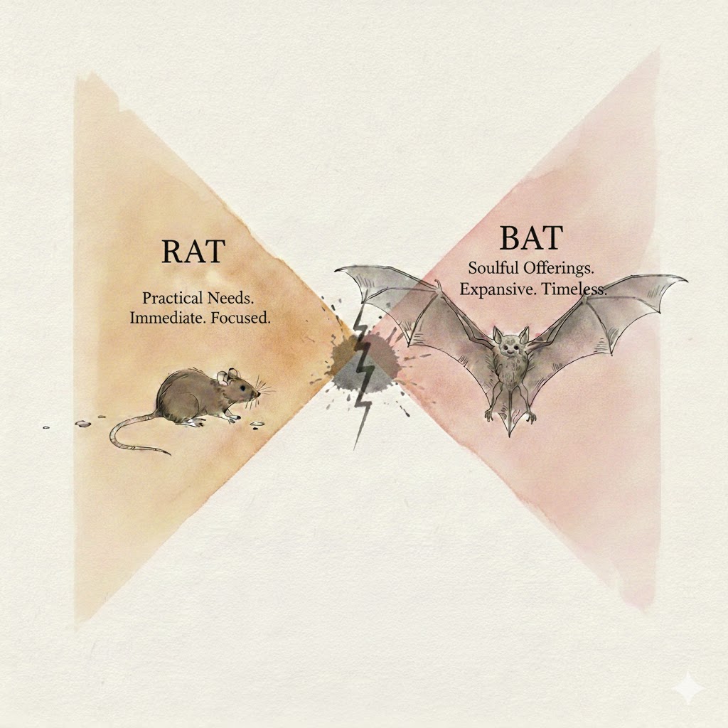 Rat and Bat — Practical Needs meets Soulful Offerings